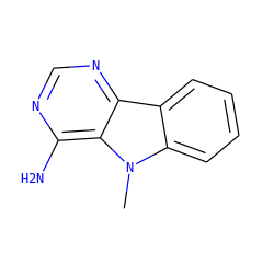 Cn1c2ccccc2c2ncnc(N)c21 ZINC000072124636