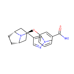 Cn1cc(CN2[C@H]3CC[C@@H]2C[C@@H](Oc2cccc(C(N)=O)c2)C3)cn1 ZINC000101366397