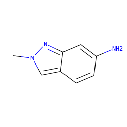 Cn1cc2ccc(N)cc2n1 ZINC000000328081