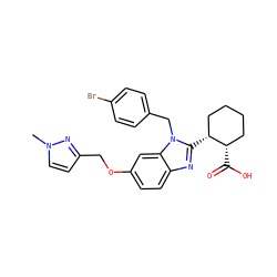 Cn1ccc(COc2ccc3nc([C@@H]4CCCC[C@@H]4C(=O)O)n(Cc4ccc(Br)cc4)c3c2)n1 ZINC000226017096