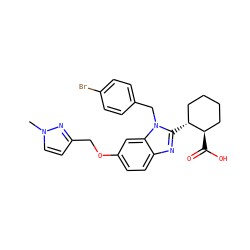 Cn1ccc(COc2ccc3nc([C@@H]4CCCC[C@H]4C(=O)O)n(Cc4ccc(Br)cc4)c3c2)n1 ZINC000221567973