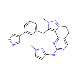 Cn1ccc(Nc2ncc3c(n2)-c2c(nn(C)c2Cc2cccc(-c4cn[nH]c4)c2)CC3)n1 ZINC000224958512