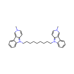 Cn1ccc2[n+](CCCCCCCCC[n+]3c4ccn(C)cc-4c4ccccc43)c3ccccc3c-2c1 ZINC000473111448