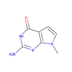 Cn1ccc2c(=O)[nH]c(N)nc21 ZINC000028098690