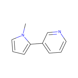 Cn1cccc1-c1cccnc1 ZINC000000899046