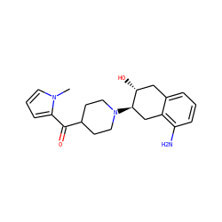 Cn1cccc1C(=O)C1CCN([C@@H]2Cc3c(N)cccc3C[C@H]2O)CC1 ZINC000096273564