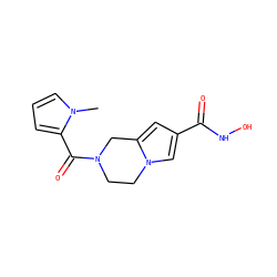 Cn1cccc1C(=O)N1CCn2cc(C(=O)NO)cc2C1 ZINC000200065145