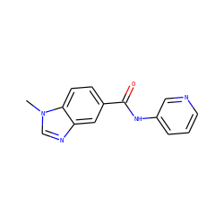 Cn1cnc2cc(C(=O)Nc3cccnc3)ccc21 ZINC000082272625
