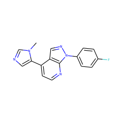 Cn1cncc1-c1ccnc2c1cnn2-c1ccc(F)cc1 ZINC000165237498