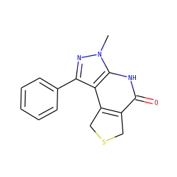 Cn1nc(-c2ccccc2)c2c3c(c(=O)[nH]c21)CSC3 ZINC000040425141