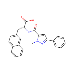 Cn1nc(-c2ccccc2)cc1C(=O)N[C@H](Cc1ccc2ccccc2c1)C(=O)O ZINC000045354165