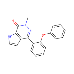 Cn1nc(-c2ccccc2Oc2ccccc2)c2cc[nH]c2c1=O ZINC000146308459