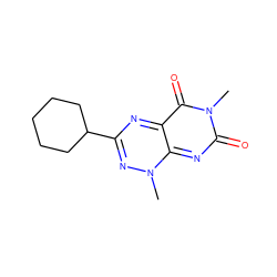 Cn1nc(C2CCCCC2)nc2c(=O)n(C)c(=O)nc1-2 ZINC000096282730