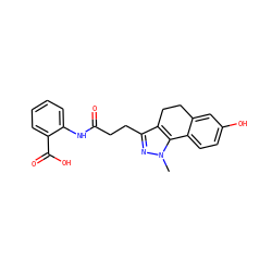 Cn1nc(CCC(=O)Nc2ccccc2C(=O)O)c2c1-c1ccc(O)cc1CC2 ZINC000040939835
