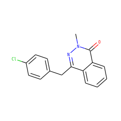 Cn1nc(Cc2ccc(Cl)cc2)c2ccccc2c1=O ZINC000026267218