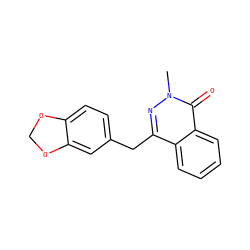 Cn1nc(Cc2ccc3c(c2)OCO3)c2ccccc2c1=O ZINC000026250531