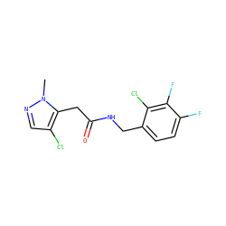 Cn1ncc(Cl)c1CC(=O)NCc1ccc(F)c(F)c1Cl ZINC000043200452