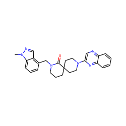 Cn1ncc2c(CN3CCCC4(CCN(c5cnc6ccccc6n5)CC4)C3=O)cccc21 ZINC000096173146