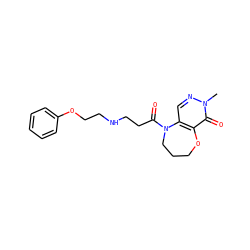 Cn1ncc2c(c1=O)OCCCN2C(=O)CCNCCOc1ccccc1 ZINC000026731813