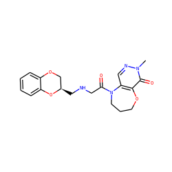 Cn1ncc2c(c1=O)OCCCN2C(=O)CNC[C@@H]1COc2ccccc2O1 ZINC000026729102