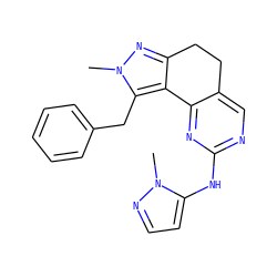 Cn1nccc1Nc1ncc2c(n1)-c1c(nn(C)c1Cc1ccccc1)CC2 ZINC000169702166