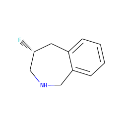 F[C@H]1CNCc2ccccc2C1 ZINC000001433196