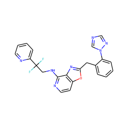 FC(F)(CNc1nccc2oc(Cc3ccccc3-n3cncn3)nc12)c1ccccn1 ZINC000028528949
