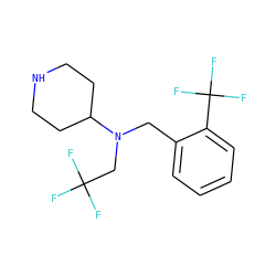 FC(F)(F)CN(Cc1ccccc1C(F)(F)F)C1CCNCC1 ZINC000036093164