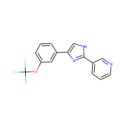 FC(F)(F)Oc1cccc(-c2c[nH]c(-c3cccnc3)n2)c1 ZINC000013553748