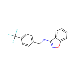 FC(F)(F)c1ccc(CNc2noc3ccccc23)cc1 ZINC000045286281