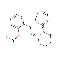 FC(F)Oc1ccccc1CN[C@H]1CCCN[C@H]1c1ccccc1 ZINC000026726724