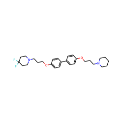 FC1(F)CCN(CCCOc2ccc(-c3ccc(OCCCN4CCCCC4)cc3)cc2)CC1 ZINC000096921544