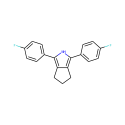 Fc1ccc(-c2[nH]c(-c3ccc(F)cc3)c3c2CCC3)cc1 ZINC000000023849
