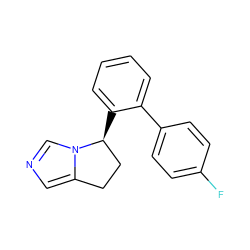 Fc1ccc(-c2ccccc2[C@H]2CCc3cncn32)cc1 ZINC000103231330