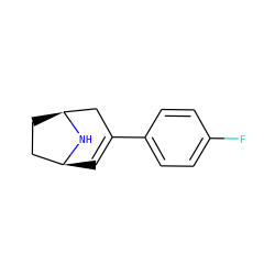 Fc1ccc(C2=C[C@H]3CC[C@@H](C2)N3)cc1 ZINC000038523942