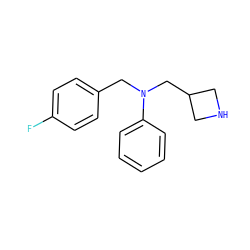 Fc1ccc(CN(CC2CNC2)c2ccccc2)cc1 ZINC000299824933