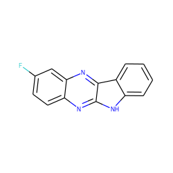 Fc1ccc2nc3[nH]c4ccccc4c3nc2c1 ZINC000006492967