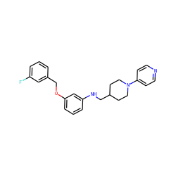 Fc1cccc(COc2cccc(NCC3CCN(c4ccncc4)CC3)c2)c1 ZINC000096285737