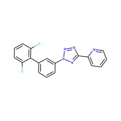 Fc1cccc(F)c1-c1cccc(-n2nnc(-c3ccccn3)n2)c1 ZINC000028456239