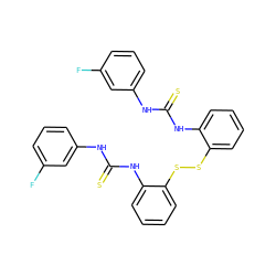 Fc1cccc(NC(=S)Nc2ccccc2SSc2ccccc2NC(=S)Nc2cccc(F)c2)c1 ZINC000473156147