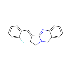 Fc1ccccc1/C=C1\CCN2Cc3ccccc3N=C12 ZINC000101030306