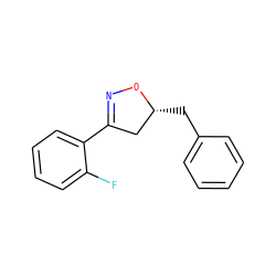 Fc1ccccc1C1=NO[C@H](Cc2ccccc2)C1 ZINC000095581116