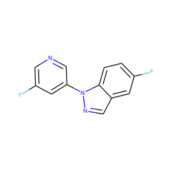 Fc1cncc(-n2ncc3cc(F)ccc32)c1 ZINC000221342945