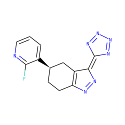 Fc1ncccc1[C@@H]1CCC2=C(C1)C(=C1N=NN=N1)N=N2 ZINC000042920313