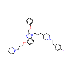 Ic1ccc(CCN2CCC(CCCn3c(COc4ccccc4)nc4c(OCCCN5CCCCC5)cccc43)CC2)cc1 ZINC000003922139