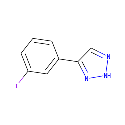 Ic1cccc(-c2cn[nH]n2)c1 ZINC000013671892