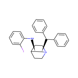 Ic1ccccc1N[C@@H]1C2CCN(CC2)[C@@H]1C(c1ccccc1)c1ccccc1 ZINC000096271155