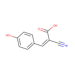 N#C/C(=C/c1ccc(O)cc1)C(=O)O ZINC000003871479
