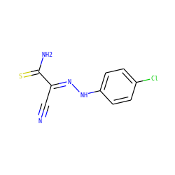 N#C/C(=N\Nc1ccc(Cl)cc1)C(N)=S ZINC000013113973