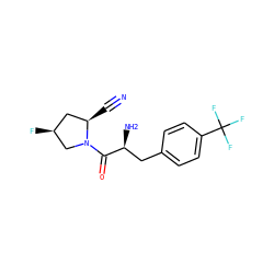 N#C[C@@H]1C[C@H](F)CN1C(=O)[C@@H](N)Cc1ccc(C(F)(F)F)cc1 ZINC000103241551